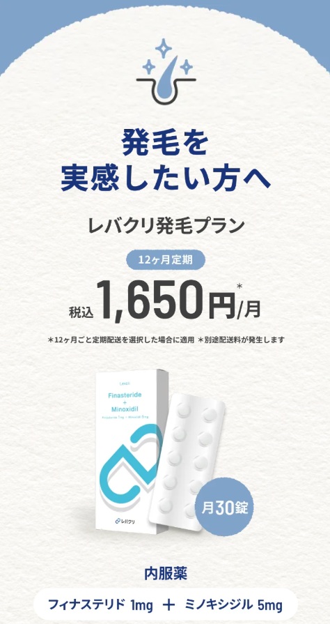 レバクリのAGA治療
